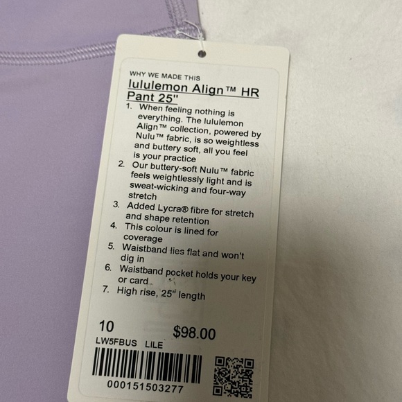 Align pant hr 25” - Picture 3 of 6